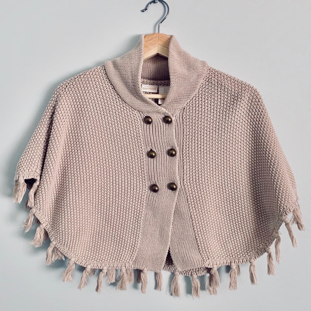 Girls Knit Poncho